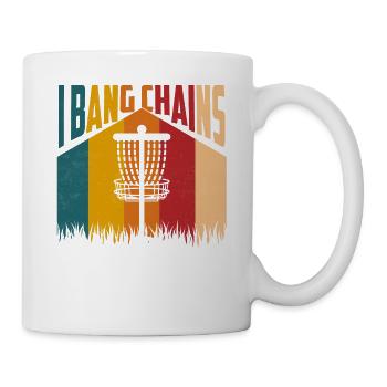I Bang Chains Frisbee Disc Golf - Mug blanc - blanc - Droite