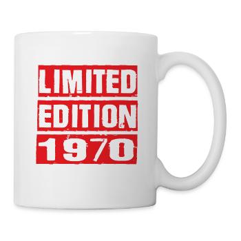Limited Edition 1970 Geburtstag 1970 Vintage Retro - Tasse - Weiß - Rechts