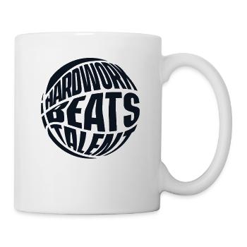 Hardwork Beats Talent Basketballer Basketball Hoop - Mug - white - Right