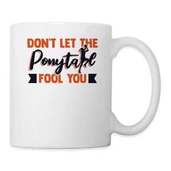 Ne laissez pas la queue de cheval vous tromper basketteur - Mug blanc - blanc - Droite