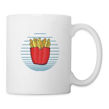 Frites amusantes Frites drôles - Mug blanc - blanc - Droite