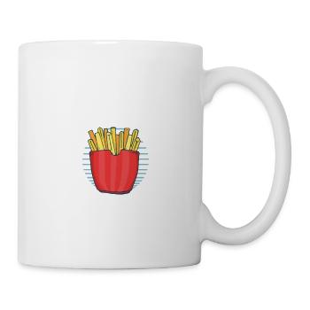 Frites amusantes Frites drôles - Mug blanc - blanc - Droite