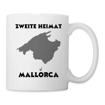 Zweite Heimat Mallorca - Tasse - Weiß - Rechts