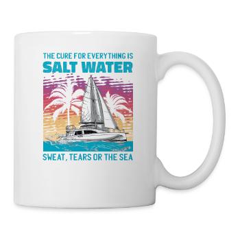 sailor sailboat sailing ship sailing yacht - Mug - white - Right