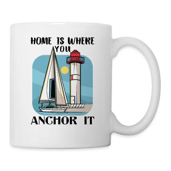 Segler Segelboot Zubehör Segelschiff - Tasse - Weiß - Rechts