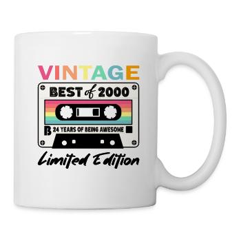 Best of 2000 - zum 24. Geburtstag Limited Edition - Tasse - Weiß - Rechts