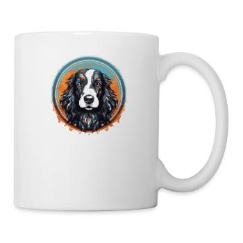 Hunde Hunderasse Zubehör Englisch Springer-Spaniel - Tasse - Weiß - Rechts