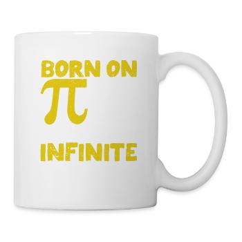 Born on Pi Day My Love Is Infinitely Funny - Mug - white - Right