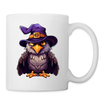 Eagle witch hat. Funny Halloween costume for - Mug - white - Right