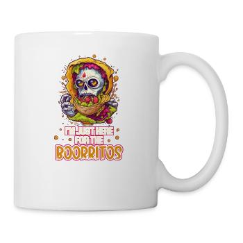 I'm Just Here for the Boorritos: Quirky Halloween - Mug - white - Right
