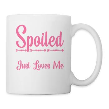 Je ne suis pas gâtée, mon mari m’aime juste 3 - Mug blanc - blanc - Droite
