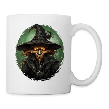Scarecrow Halloween Cartoon Scary Scarecrow - Mug - white - Right