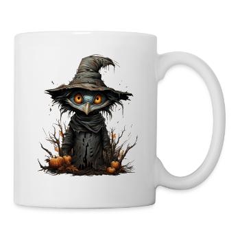 Scarecrow Halloween Cartoon Scary Scarecrow - Mug - white - Right