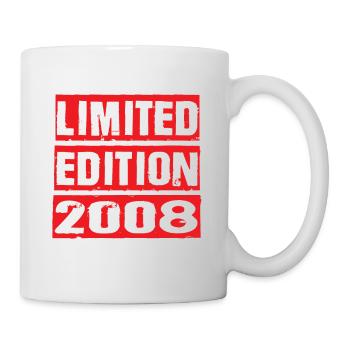 Limited Edition 2008 Geburtstag 2008 Vintage Retro - Tasse - Weiß - Rechts