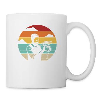 Barman Rétro Mixologue Barman Barmaid - Mug blanc - blanc - Droite