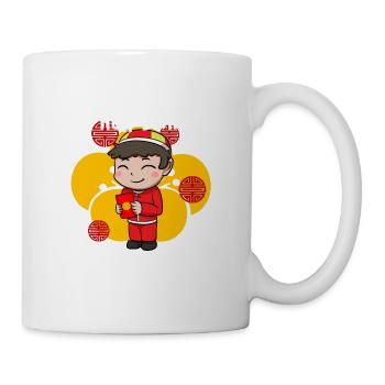 Vietnamesisches Neujahr Junge Vietnam I Geschenk - Tasse - Weiß - Rechts