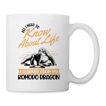 Dragon de Komodo dragon de Komodo varan lézard - Mug blanc - blanc - Droite