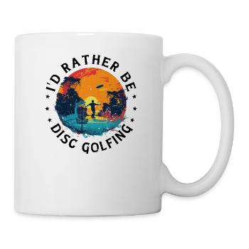 Disc Golf Player Disc Golfer Game Funny Dictons - Mug blanc - blanc - Droite