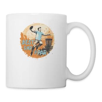 Disc Golf Player Disc Golfer Game Drôle de fête des pères - Mug blanc - blanc - Droite