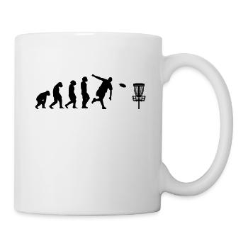 Disc Golf Player Disc Golfer Game Evolution - Mug - white - Right