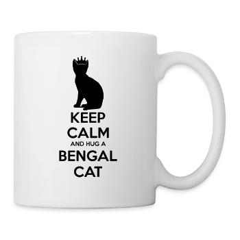 Restez calme - Bengal Cat Maman Père - Mug blanc - blanc - Droite