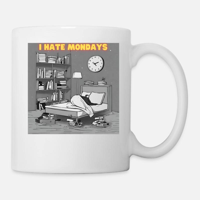 Morgenmuffel - ich hasse Montage - Tasse - Weiß