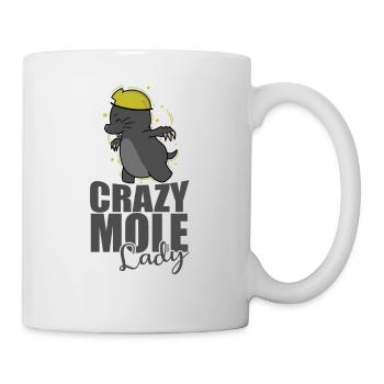 Crazy Mole Lady Animal Tertre Mound - Mug blanc - blanc - Droite