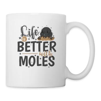 Life is Better with Moles Animal Mound - Mug - white - Right
