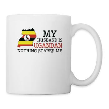 Nothing Scares Me My Wife Is Ugandan Husband - Mug - white - Right