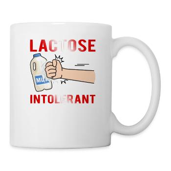 Lactose Intolerant Cool Milk Dairy Products Humor - Mug - white - Right