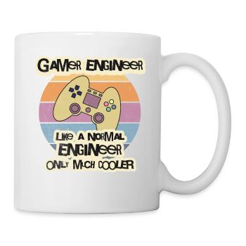 Gamer Engineer T-Shirt, Game Developer Shirt, Prog - Tasse - Weiß - Rechts