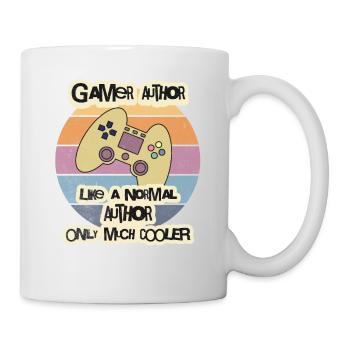 T-shirt d’auteur joueur, chemise d’auteur, chemise d’écrivain, - Mug blanc - blanc - Droite
