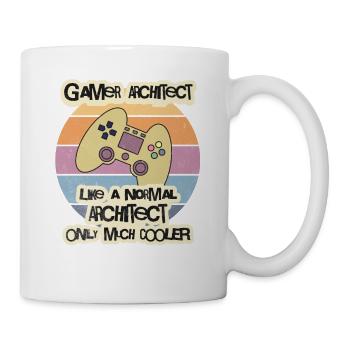 Gamer Architekt T-Shirt, Architektur T-Shirt, Archi - Tasse - Weiß - Rechts