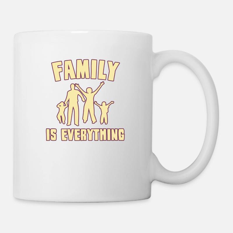 Familie Spruch - Tasse - Weiß