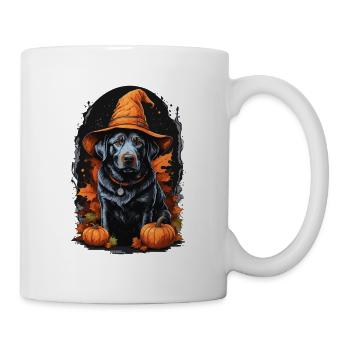 Labrador Mit Hexenhut Halloween Labrador - Tasse - Weiß - Rechts