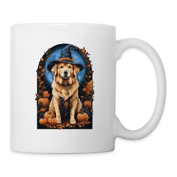Golden Retriever with Witch Hat Halloween Golden - Mug - white - Right