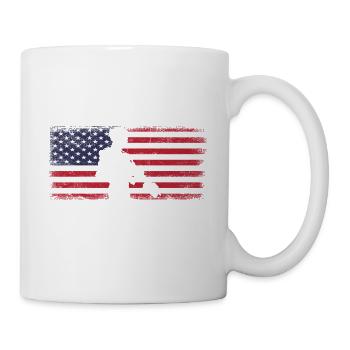 Fière sœur américaine - Mug blanc - blanc - Droite