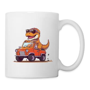 T-Rex Drives Monster Truck I'm 2nd Birthday - Mug - white - Right
