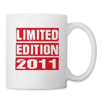Limited Edition 2011 Geburtstag 2011 Vintage Retro - Tasse - Weiß - Rechts