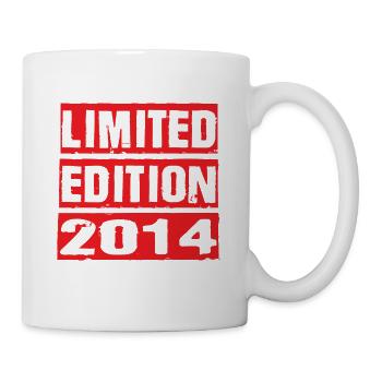 Limited Edition 2014 Geburtstag 2014 Vintage Retro - Tasse - Weiß - Rechts