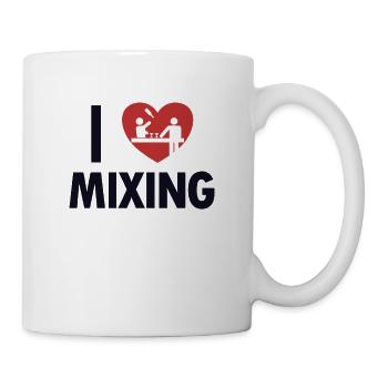 I love Mixing Mixologist Barmann Bartender - Tasse - Weiß - Rechts
