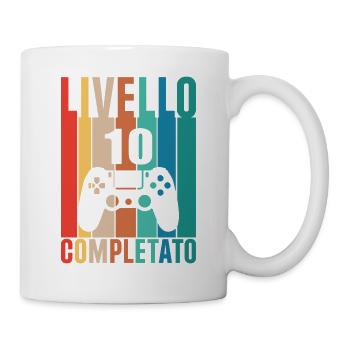 10 ans : niveau terminé - Mug blanc - blanc - Droite