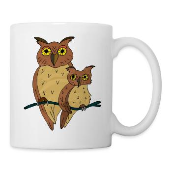 Oiseaux - Mug blanc - blanc - Droite