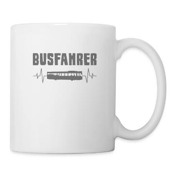 Bus Herzschlag - Tasse - Weiß - Rechts