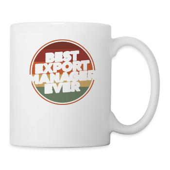 Vintage Best Export Manager de tous les temps - Mug blanc - blanc - Droite