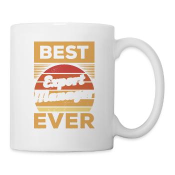 Vintage Best Export Manager de tous les temps - Mug blanc - blanc - Droite