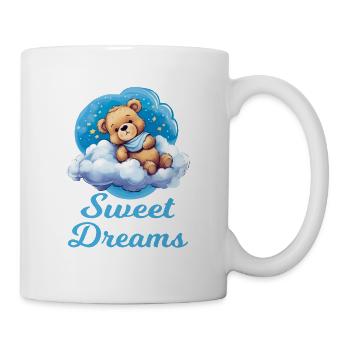 Cute While Sleeping Niedlicher Bär Schlafen für - Tasse - Weiß - Rechts