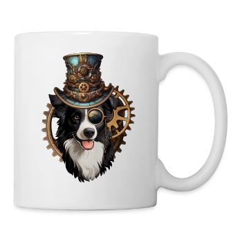 Steampunk Border Collie - Mug - white - Right