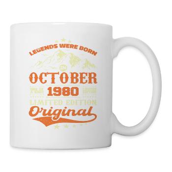 Original octobre 1980 vintage anniversaire 1980 - Mug blanc - blanc - Droite
