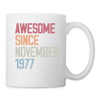 Cadeau D'anniversaire En Novembre 1977 - Mug blanc - blanc - Droite